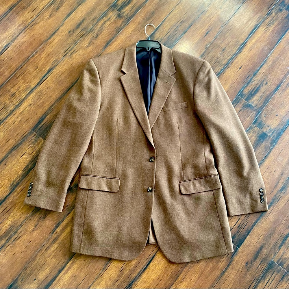 Jos. A. Bank Brown Sport Jacket Mens 46 XL Travelers Collection Blazer